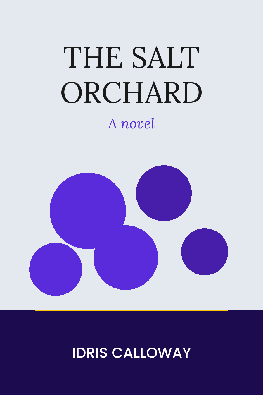 Sample book cover: The Salt Orchard by Idris Calloway